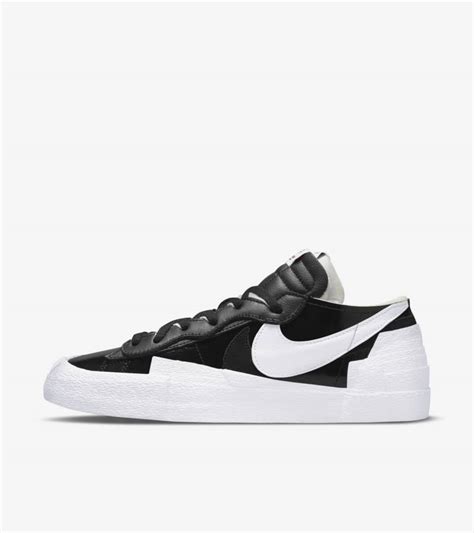 nike sacai zwart|sacai blazer low black patent.